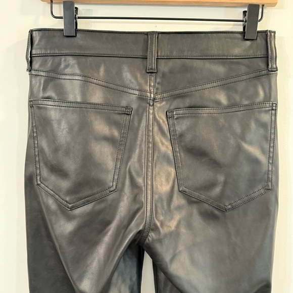 Women’s GAP Black faux leather vintage slim high rise Jeans size 27 - Picture 4 of 8